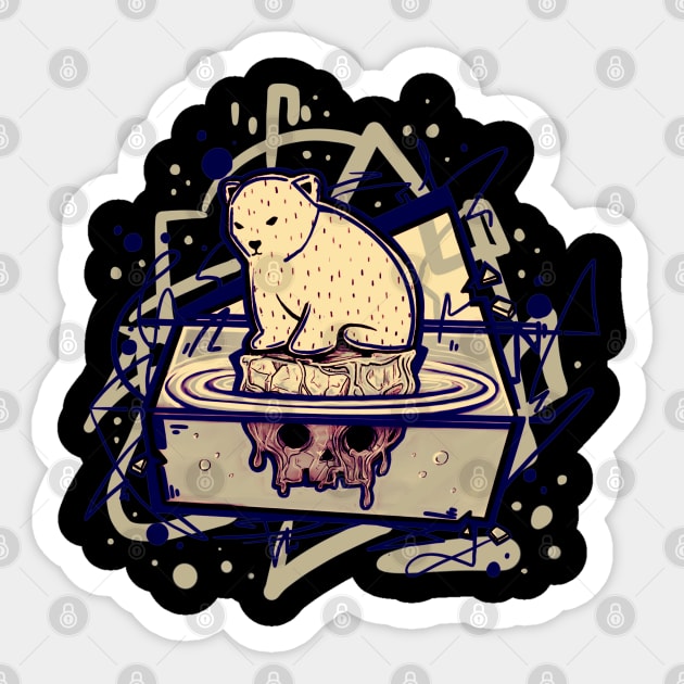 Polar bear Sticker by Chaplo